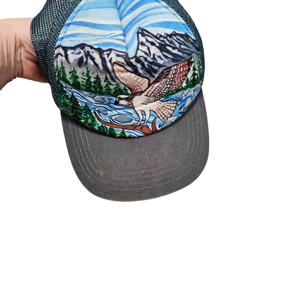 Sunday Afternoons Kids 2-12 yrs Trucker Hat W/ Mesh Back & Mountain Eagle Design - Picture 7 of 7